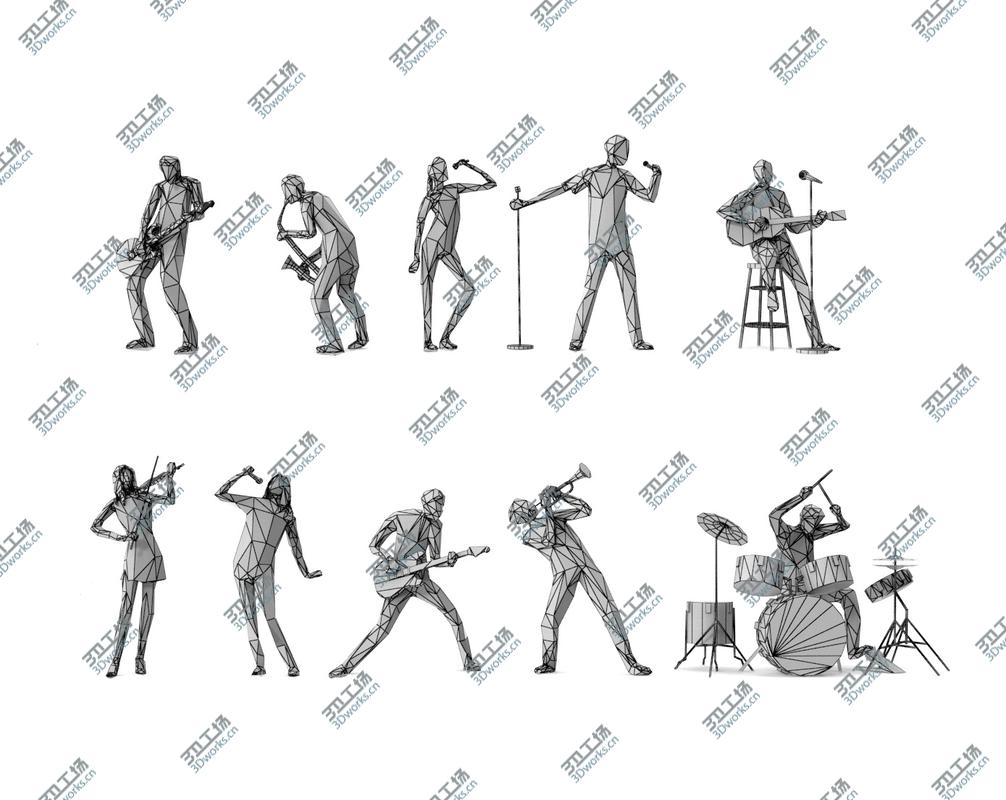 images/goods_img/202105071/3D model Low Poly Posed People Packs 14 - Music/2.jpg